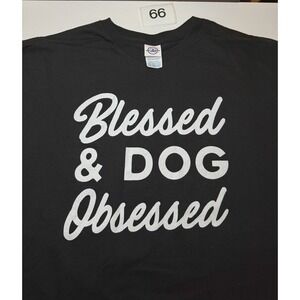 Blessed & Dog Obsessed Long Sleeve Shirt Black Size 3XL